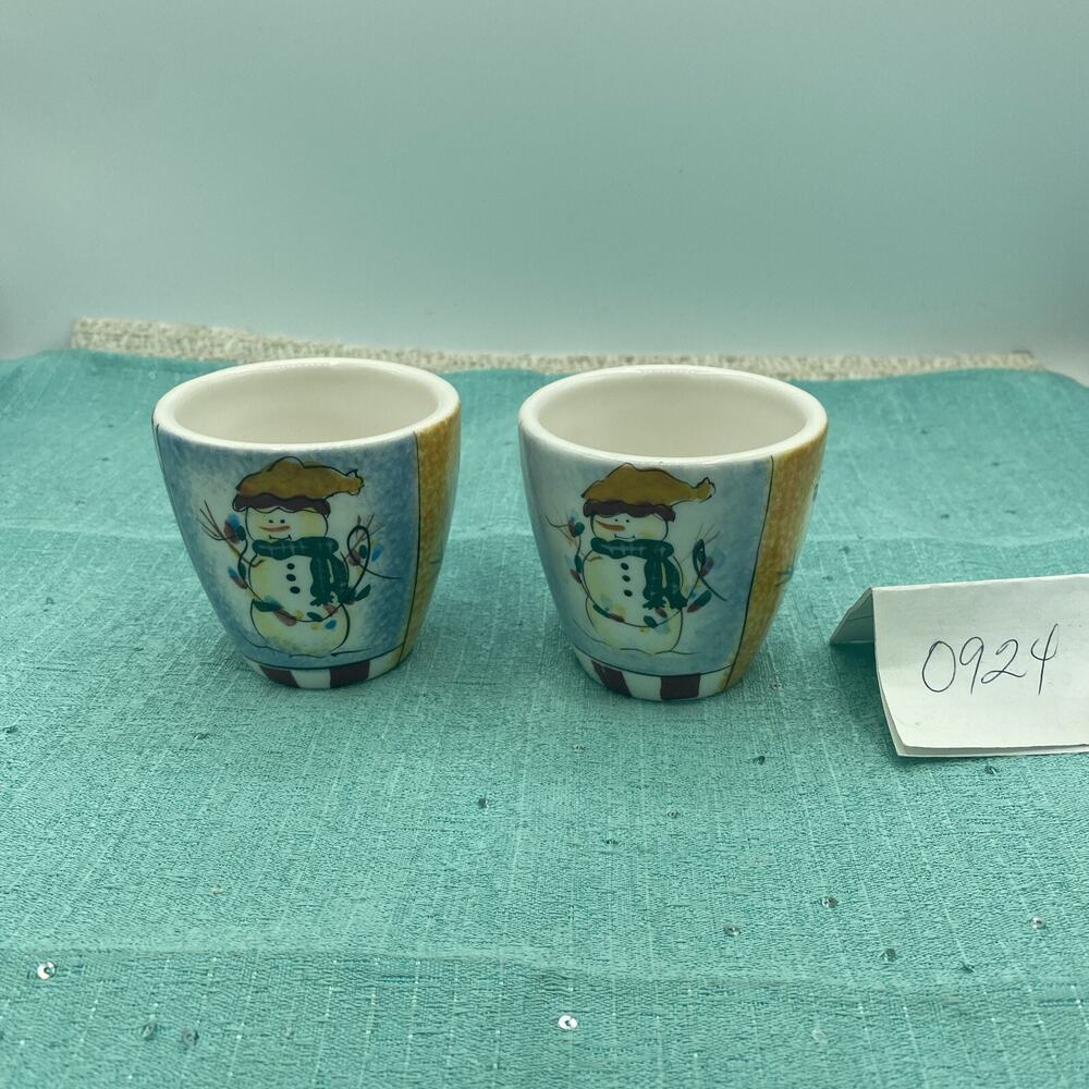 Pfaltzgraff Holiday Magic 2-Piece Votive Cup Set 3” Tall